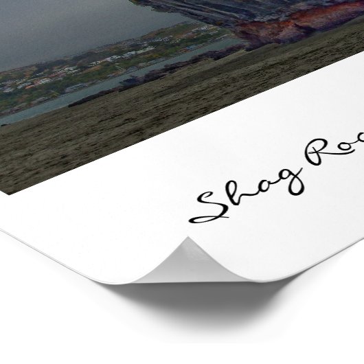 Poster Shag Rock, Sumner, Christchurch, New Zealand (Coin)