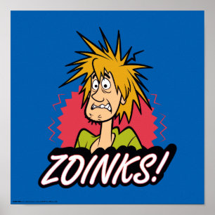 Poster Shaggy "Zoinks !" graphic