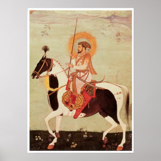 Poster Shah Jahan à cheval (Devant)