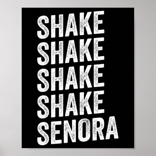 Poster Shake Senora Halloween (Devant)