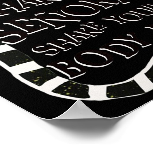 Poster Shake Shake Senora Drôle Halloween (Coin)