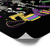 Poster Shake Your Bootie Skeleton Mardi Gras Cowboy Boot (Coin)