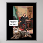 Poster Shakespeare et son chaton (Devant)