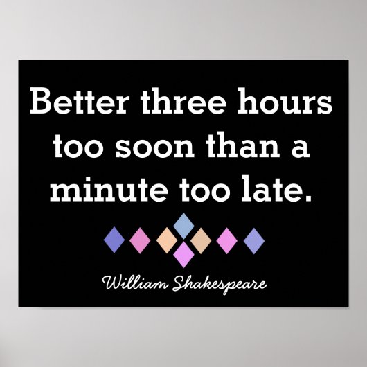Poster Shakespeare - Imprimer (Devant)