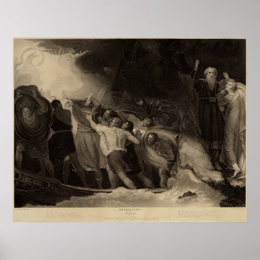 Poster Shakespeare La Tempête (Devant)