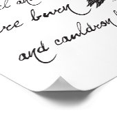 Poster Shakespeare Macbeth Spell Citation et Halloween Cr (Coin)