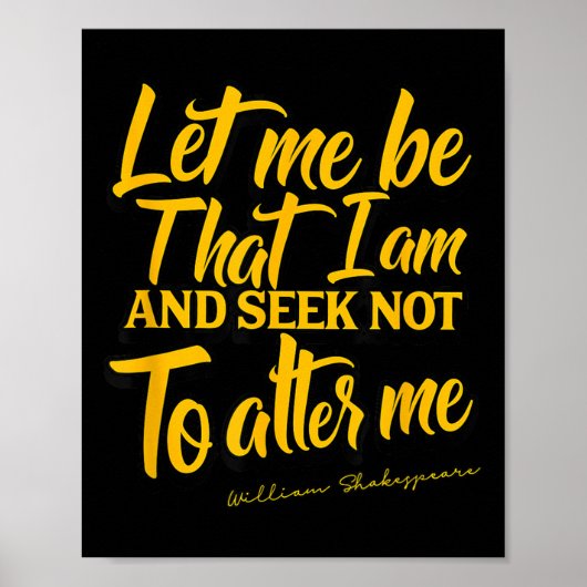 Poster Shakespeare Quote Much Ado About Nothing Gift Play (Devant)