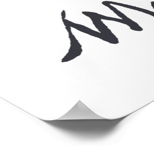 Poster Shakespeare simple avec signature (Coin)