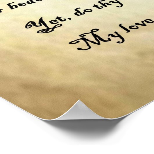 Poster Shakespeare Sonnet 19 (Coin)