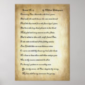 Poster Shakespeare Sonnet 19 (Devant)