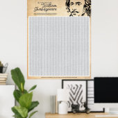 Poster Shakespeare Word Search (Grand) (Bureau à domicile)