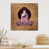 Poster Shakyamuni Bouddha Grunge Vintage (Cuisine)