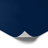 Poster Shalom, Paix, bleu marine blanc moderne simple (Coin)