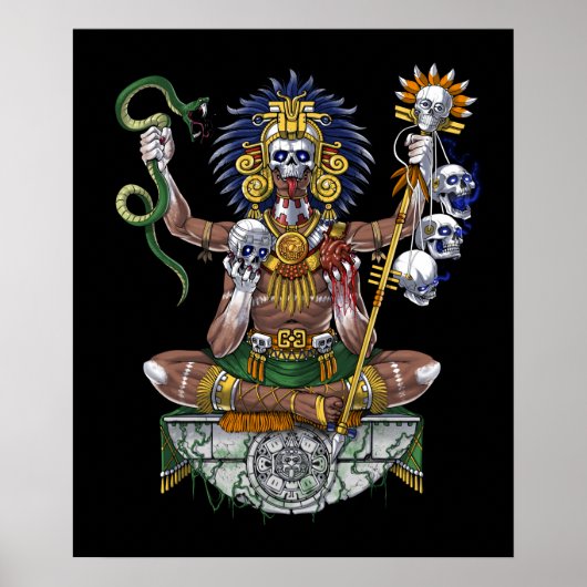Poster Shaman, guerrier aztèque (Devant)