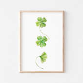 Poster Shamrock aquarelle