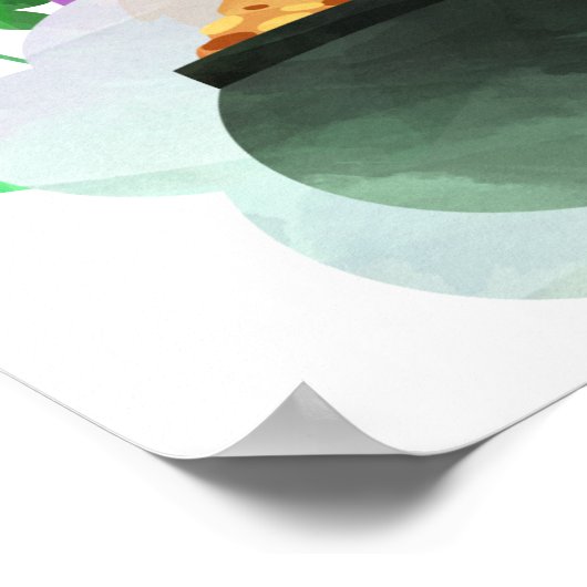 Poster Shamrock arc-en-ciel Lucky One Premier anniversair (Coin)