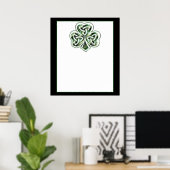 Poster Shamrock Celtic Design 2 Poster/Imprimer 2 (Bureau à domicile)