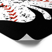 Poster Shamrock de baseball Jour de la Saint Patrick lanc (Coin)