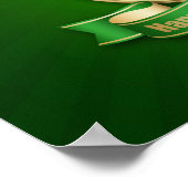 Poster Shamrock de la pièce de la Saint-Patrick (Coin)