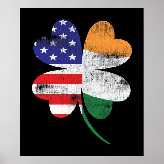 Poster Shamrock irlandais (Devant)