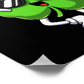 Poster Shamrock Jour de la Saint Patrick amusant Jouer Ba (Coin)