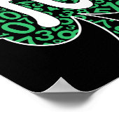 Poster Shamrock Pi Day Mignonne St. Patrick's Day et Math (Coin)