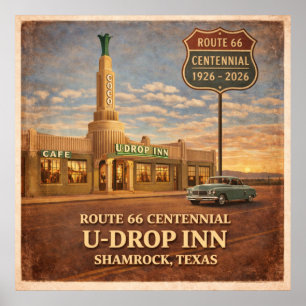 Poster Shamrock Texas Route 66 Inn