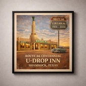 Poster Shamrock Texas Route 66 Inn