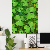 Poster Shamrock vert St Patrick iPhone 5 Coque-Mate (Bureau à domicile)