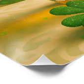 Poster Shamrocks Irish Whiskey Tumbler "Sláinte!" (Coin)