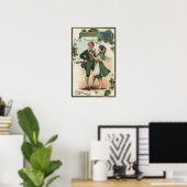 Poster Shamrocks pour la chance (Bureau à domicile)