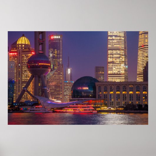 Poster Shanghai, Chine (Devant)