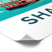 Poster Shanghai Chine Imprimer (Coin)