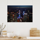 Poster Shanghai la nuit, Chine (Cuisine)