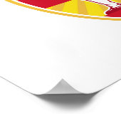 Poster Shaolin Kung Fu Martial Arts Master Retro (Coin)