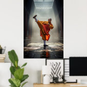 Poster Shaolin Kung Fu Warrior (Bureau à domicile)