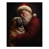 Poster Shar Pei avec Noël Festif du Père Noël (Devant)