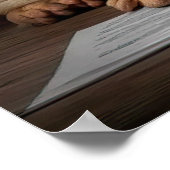 Poster Shar Pei Chien intelligent avec conception de livr (Coin)