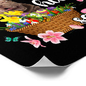 Poster Shar Pei Joyeux Jour de Pâques Chasse aux oeufs co (Coin)