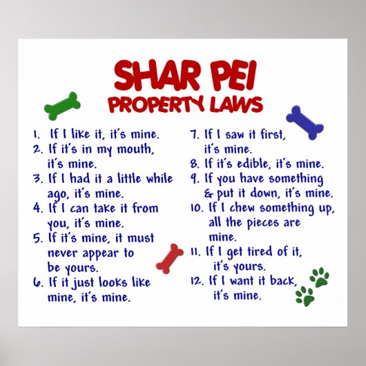 POSTER SHAR PEI PL2 (Devant)