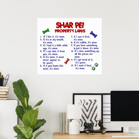 POSTER SHAR PEI PL2 (Bureau à domicile)