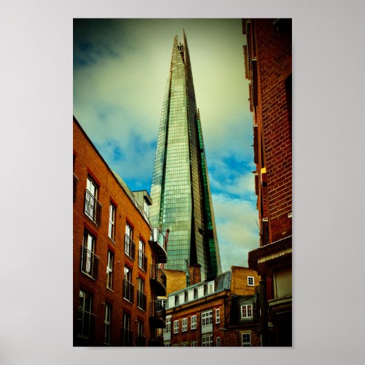Poster Shard London Bridge Tower Southwark (Devant)