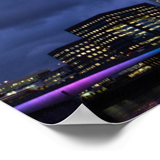 Poster Shard Tower at Night, Londres Angleterre (Coin)