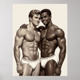 Poster Shared Radiance: A Golden Age Duo Embracing