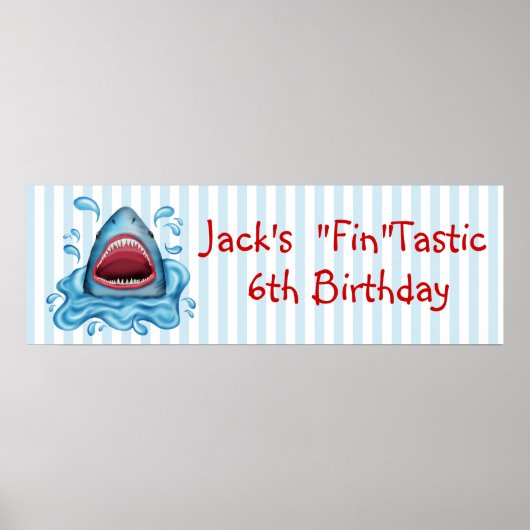 Poster Shark Banner (Voorkant)