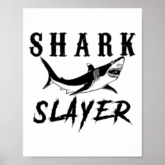 Poster Shark Slayer Shark Fishing And Salt Water Anglers (Devant)
