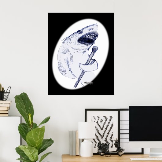 Poster Sharkey Finatra (Bureau à domicile)