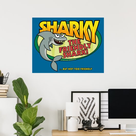 Poster Sharky (Bureau à domicile)