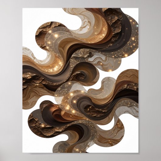 Poster Sharp Silver ART ABSTRAIT v2 (Devant)