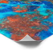 Poster Shattuckite à motif bleu (Coin)